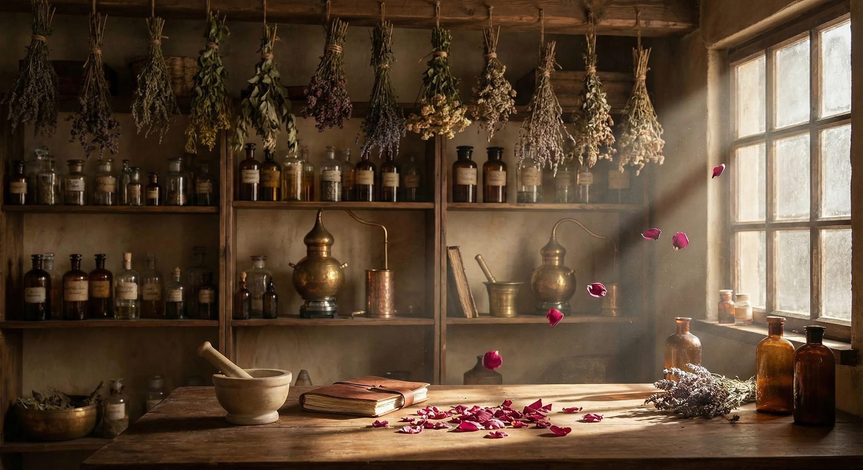 Taller antiguo de perfumería DeLight